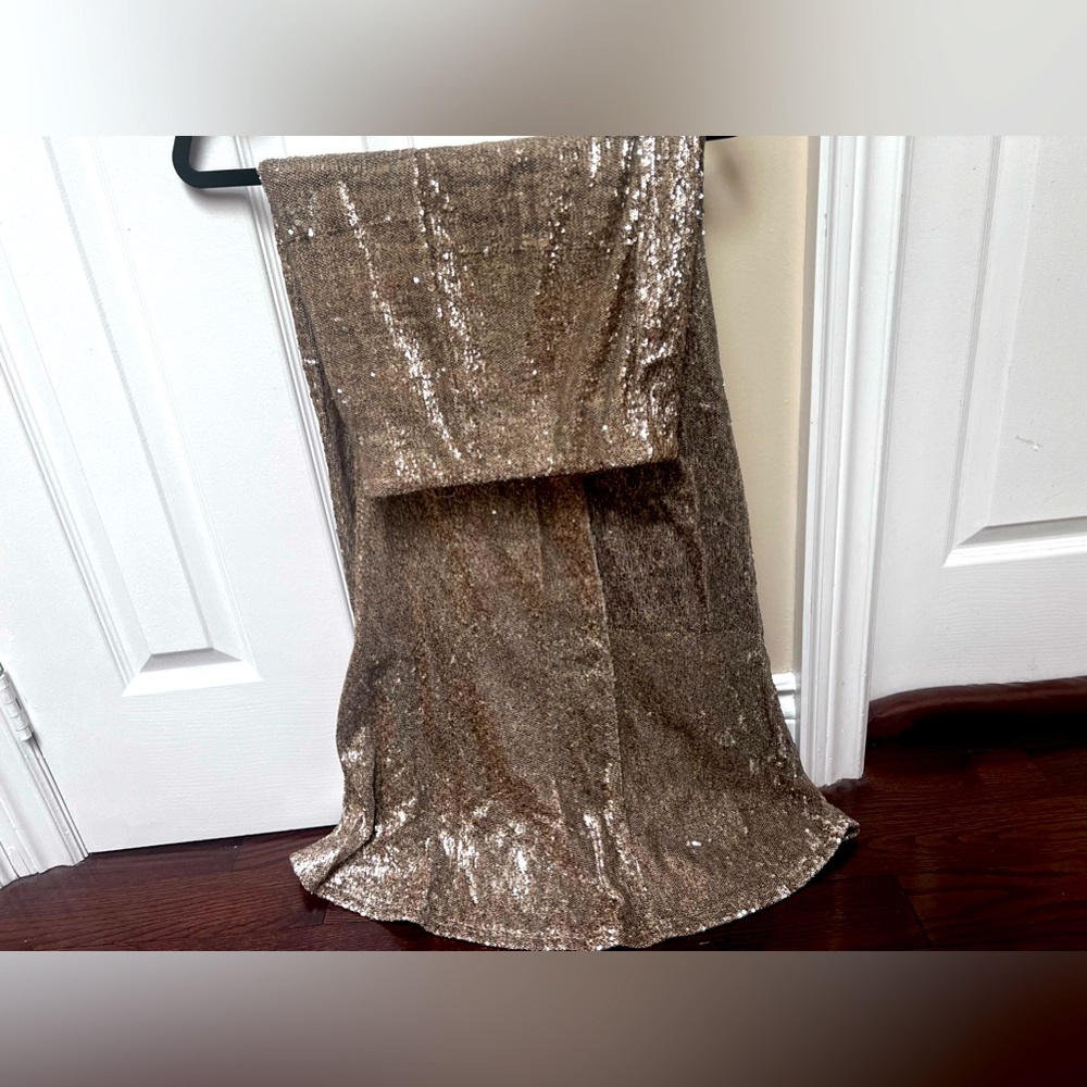 ANTHROPOLOGIE- mermaid serene sequin gold skirt | Size XS